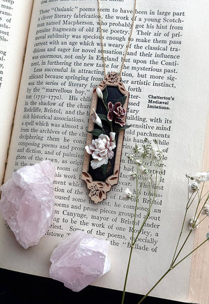 Flora Fantasy no. 14 - Peony + Rose + Calla lily Pendant