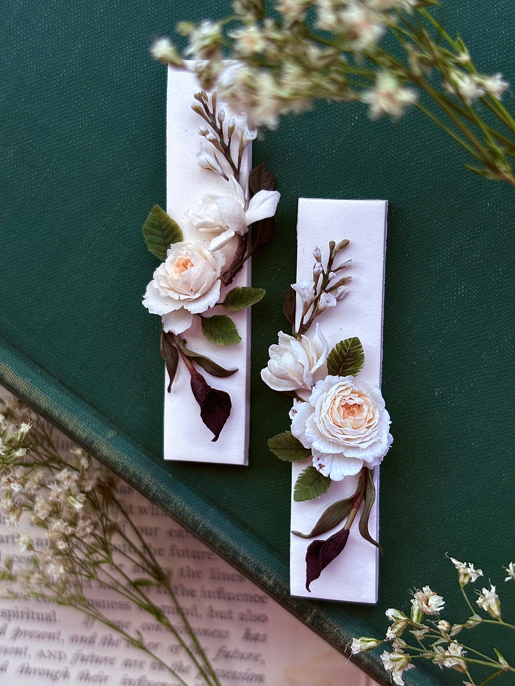 Ethereal Blooms no. 70 - Earth Angel Rose + Magnolia + Larkspur + Calla Lily