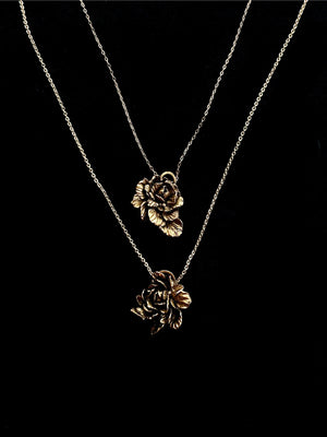 Metals - Sculpted Peonies in 100% brass