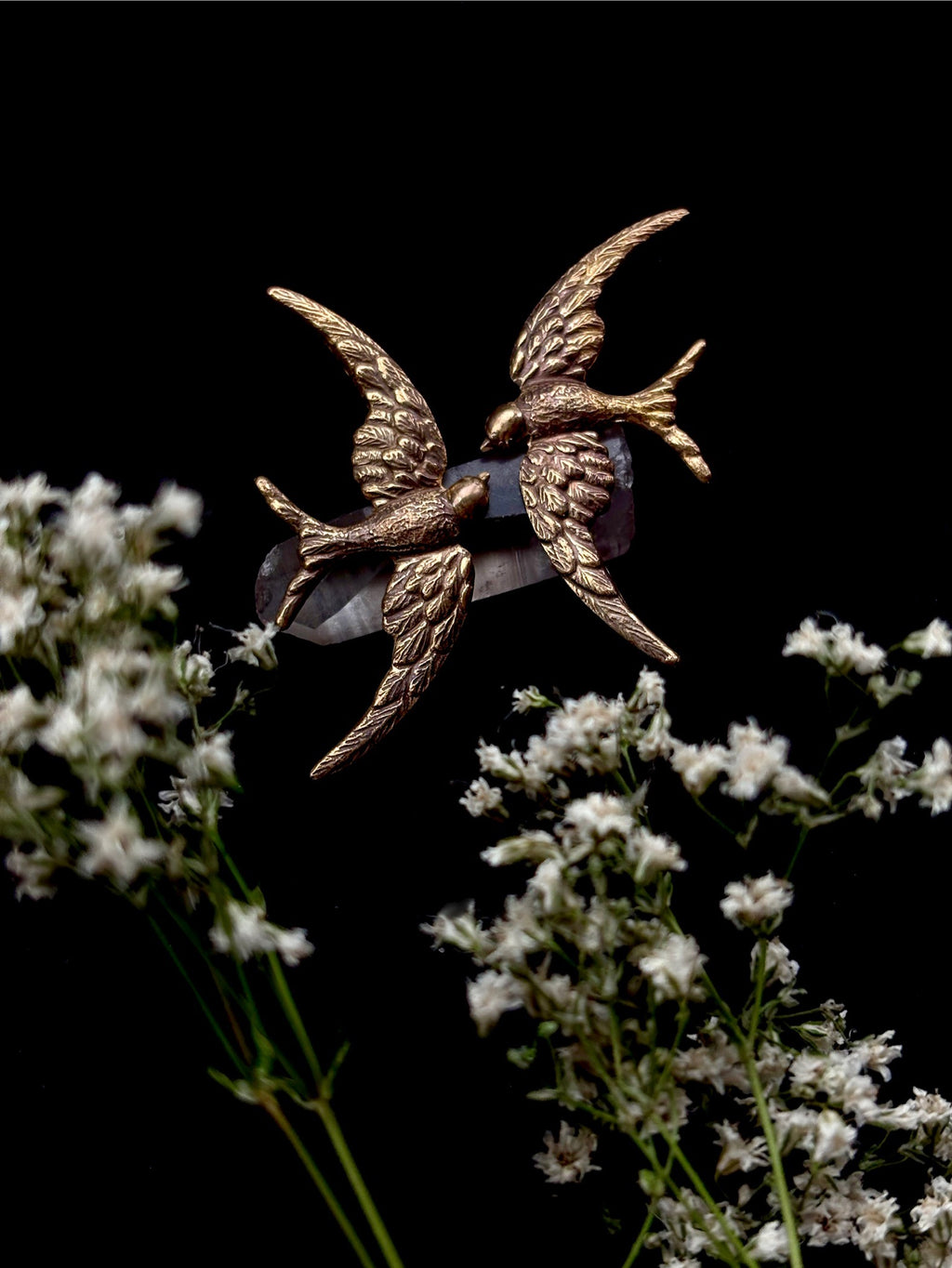 Metals - Birds in flight studs