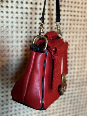 ❤️Handmade Purse in bovine and authentic stingray leather